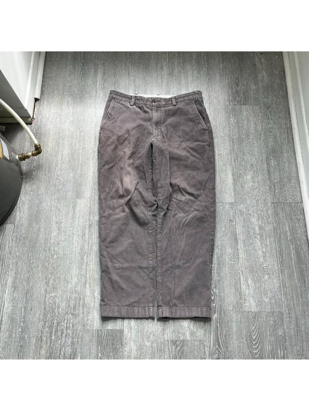 Grey / Purple Faded L.L. Bean Corduroy Straight / Relaxed Fit Pants